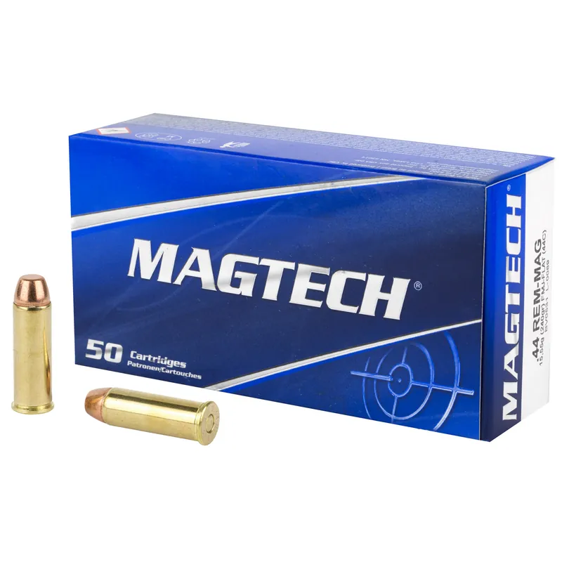 MAGTECH 44 Magnum 240 Grain FMJ Flat Nose Ammunition - 50 Rounds/1000 Rounds