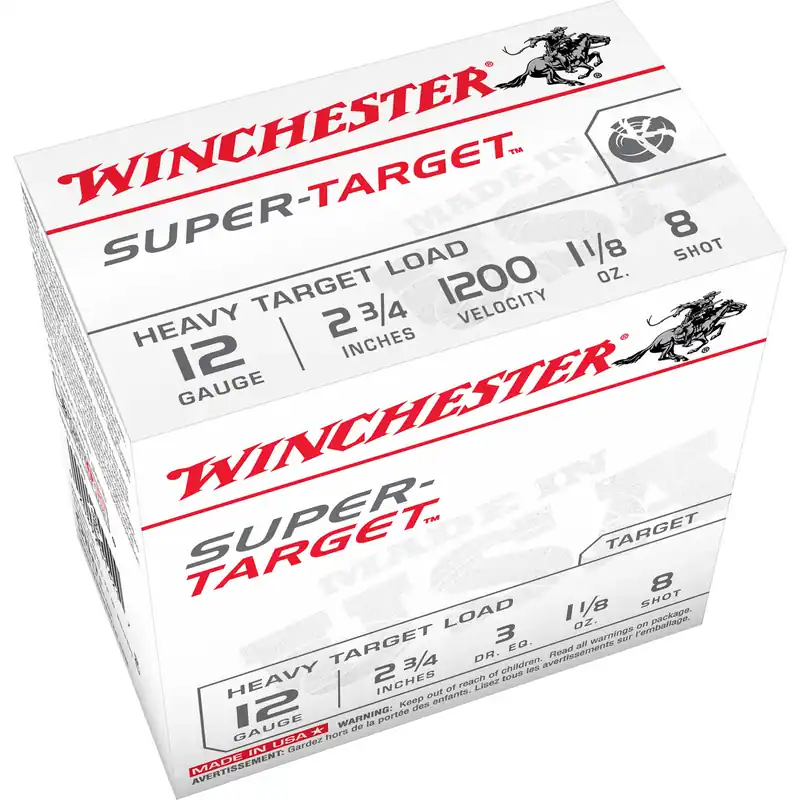 Winchester Super Target #8 Shotgun Shells 1-1/8 oz 25 Rounds/250 Rounds Box