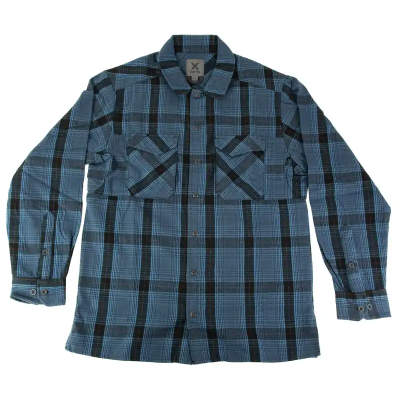 VERTX Canyon River Blue Medium Flannel Shirt