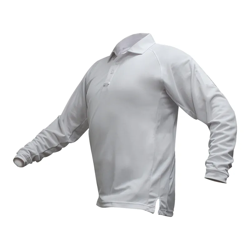 VERTX Coldblack Long Sleeve Polo White 3XL
