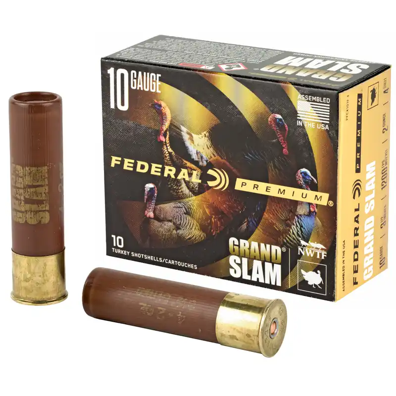 Federal Grand Slam 10GA 3.5" #4 2oz Shotgun Shells 10/5 Pack