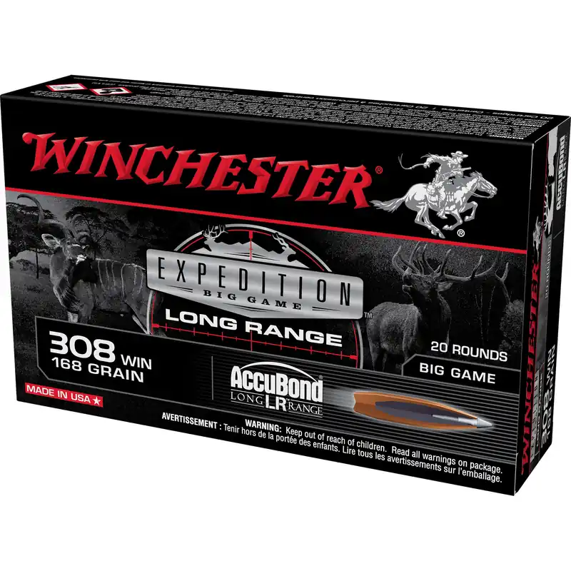 308 Winchester 168gr AccuBond LR Ammunition 20 Rounds/200 Rounds