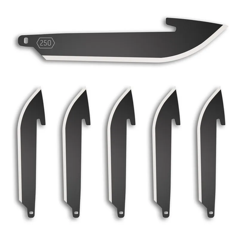 OD Edge Drop-Point 2.5" Blade 6-Pack Black