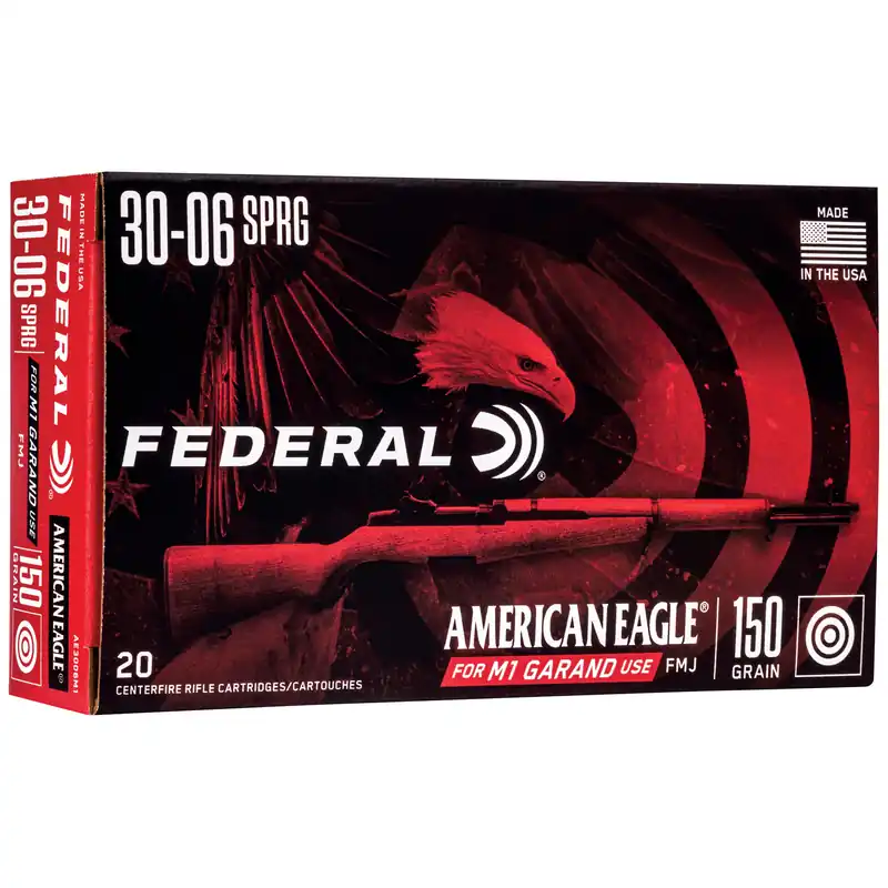 Federal American Eagle .30-06 Springfield 150 Grain FMJ M1 - 20 Rounds