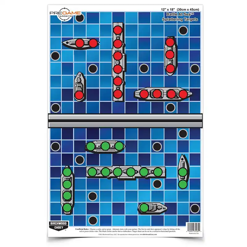 B/C Pregame Battle at Sea Target 8-12x18