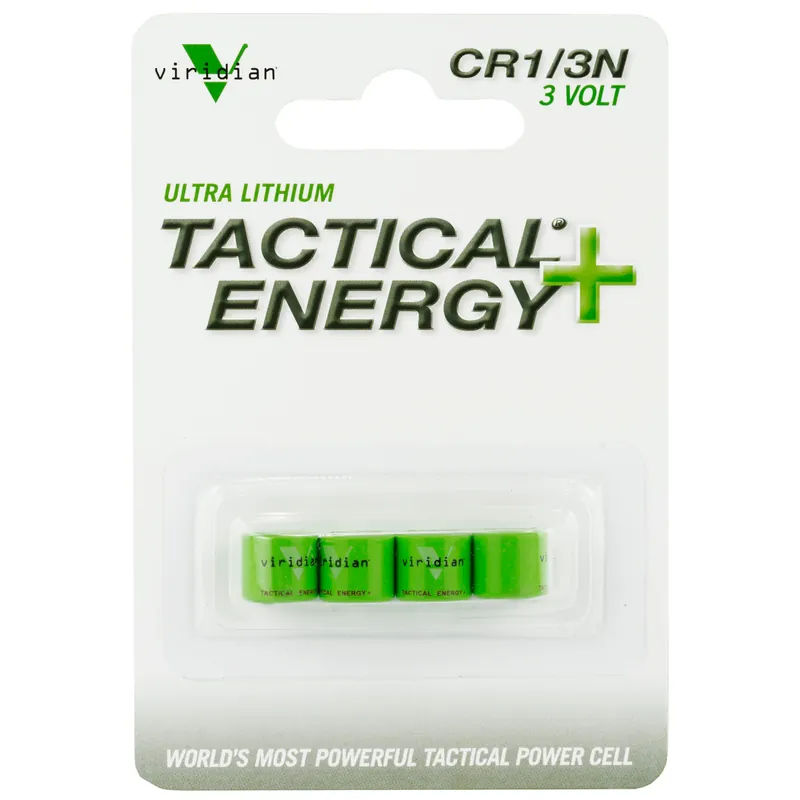 VIRIDIAN 1/3N Lithium Battery Pack - 4 Count