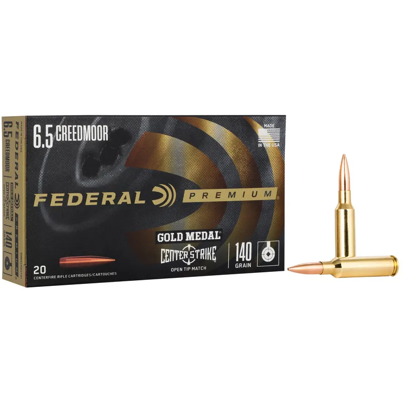 Federal Gold Medal 6.5 Creedmoor 140 Grain OTM 20/200