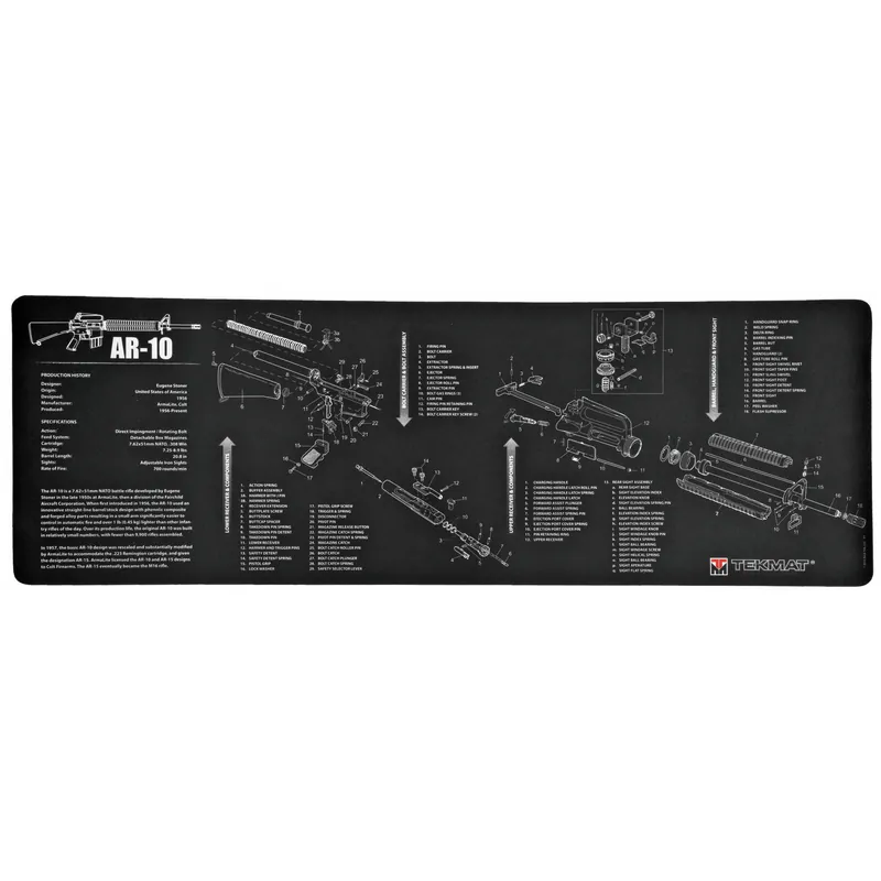 TEKMAT AR10 Rifle Cleaning Mat - Black