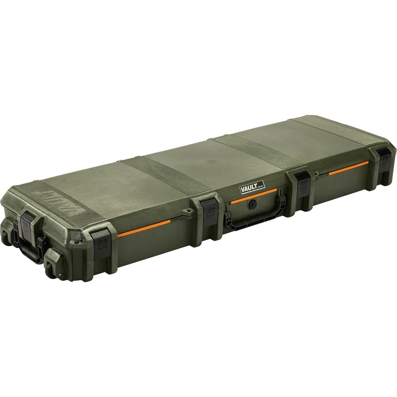 Pelican V800 Vault Double Rifle Case with Wheels and Foam, Olive Drab Green