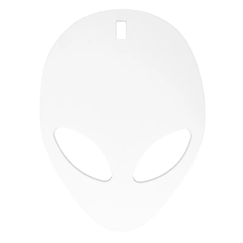 Alien Silhouette Target 3/8" AR500 Steel - White