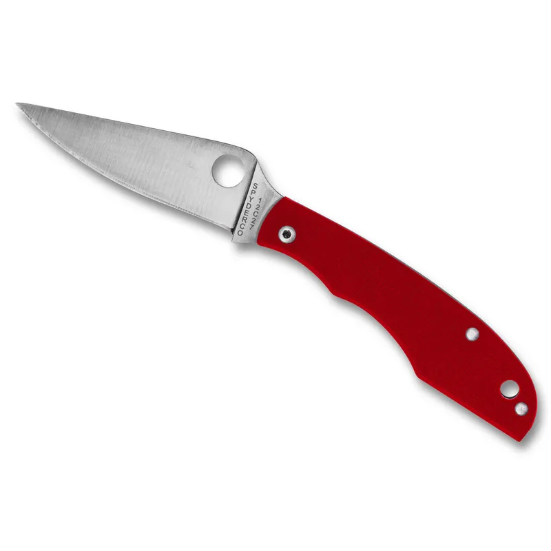 SPYDERCO GRASSHOPPER G-10 2.3" RED FOLDING KNIFE