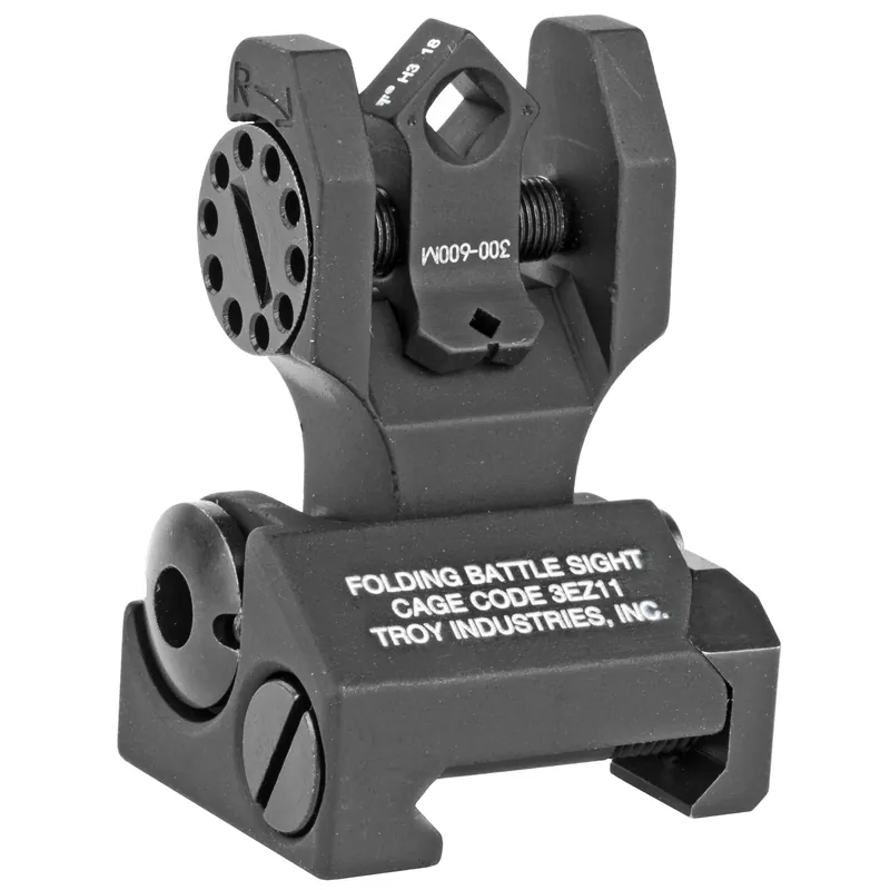 Troy Folding Rear Di-Optic Sight with Tritium Backup