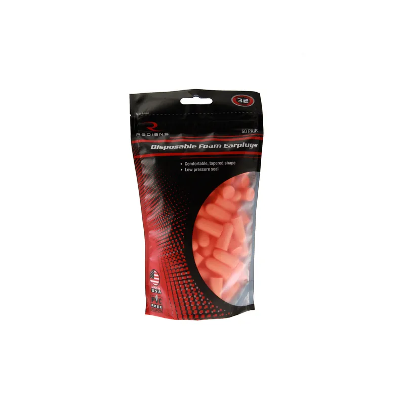 Radians Ear Plug Resealable Pack - 50 Pairs