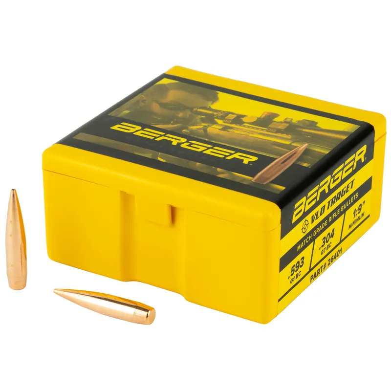 Berger .264 140 Grain Target VLD Bullets - 100 Count