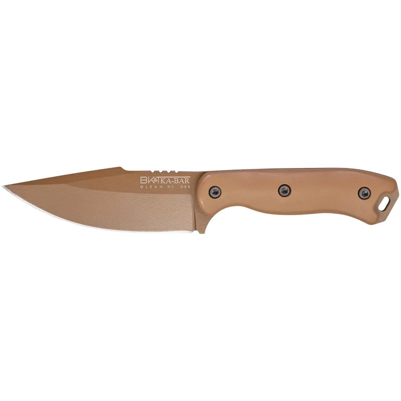 Kabar Becker Harpoon Knife with Sheath - Burnt Bronze