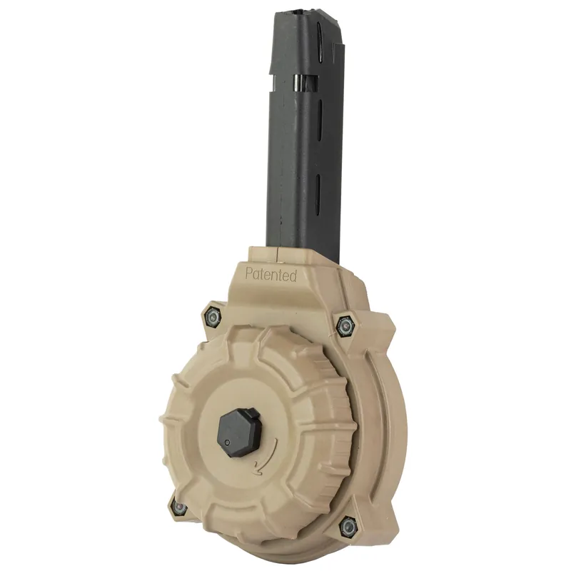 PROMAG 50-Round FDE Drum Magazine for Glock 17/19 9mm