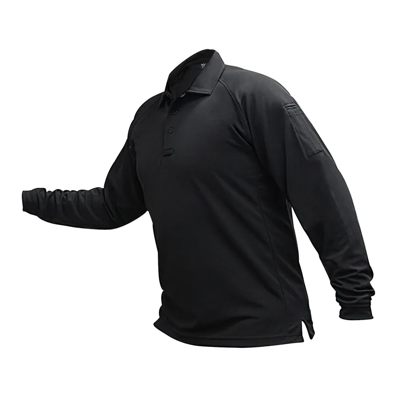 VERTX Coldblack Long Sleeve Polo Black Medium