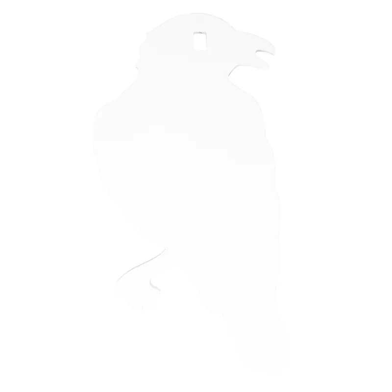B/C AR500 3/8" Silhouette Crow Target - White