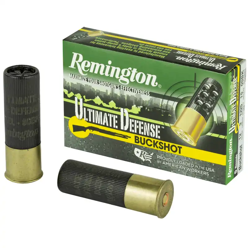 Remington Ultimate Defense 12 Gauge 3" 00 Buckshot 5 Rounds/100 Rounds
