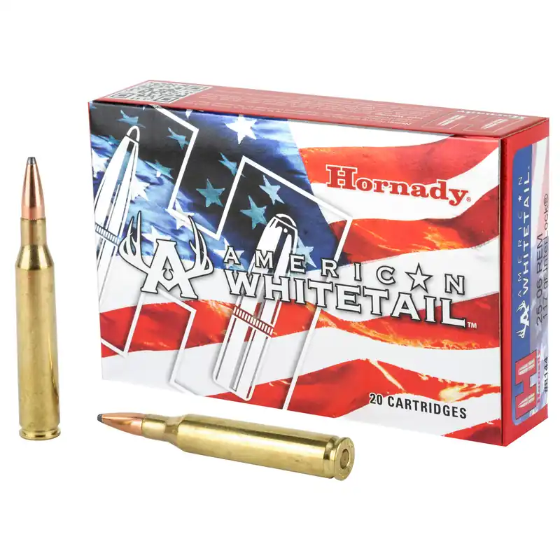 Hornady American Whitetail .2506 117GR InterLock BTSP 20 Rounds/200 Rounds