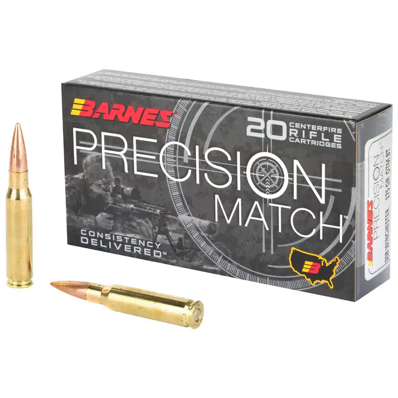 Barnes Precision Match .308 Win 175gr Ammunition - 20 Rounds