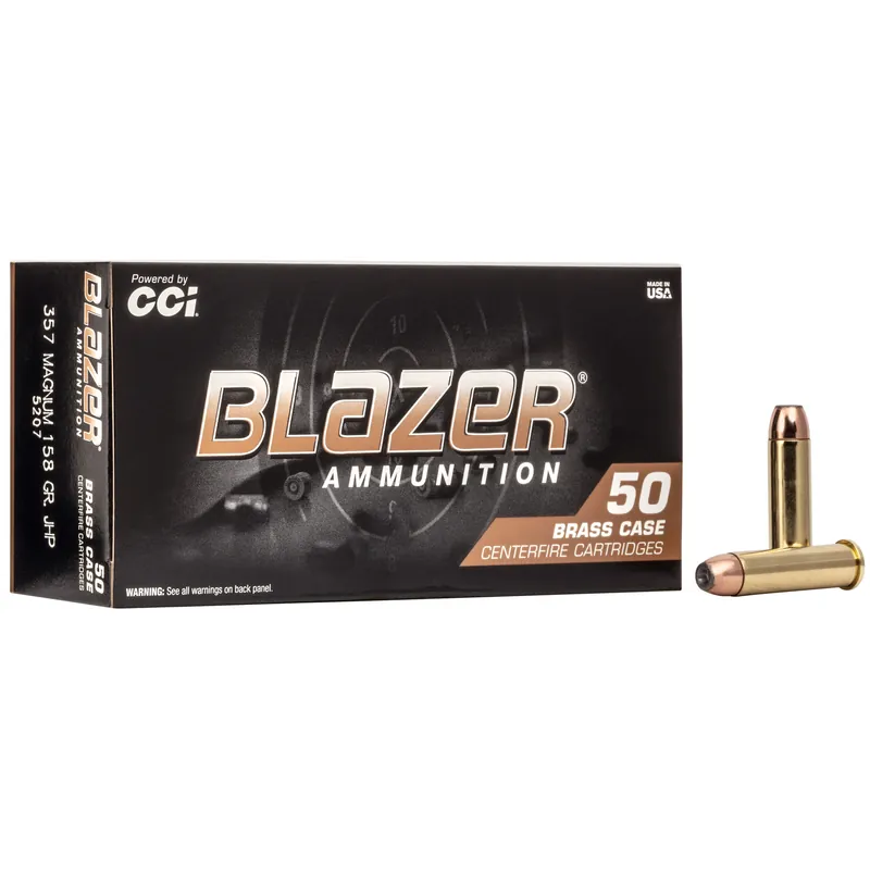 Blazer Brass .357 Magnum 158 Grain Ammunition - 50 Rounds/1000 Rounds