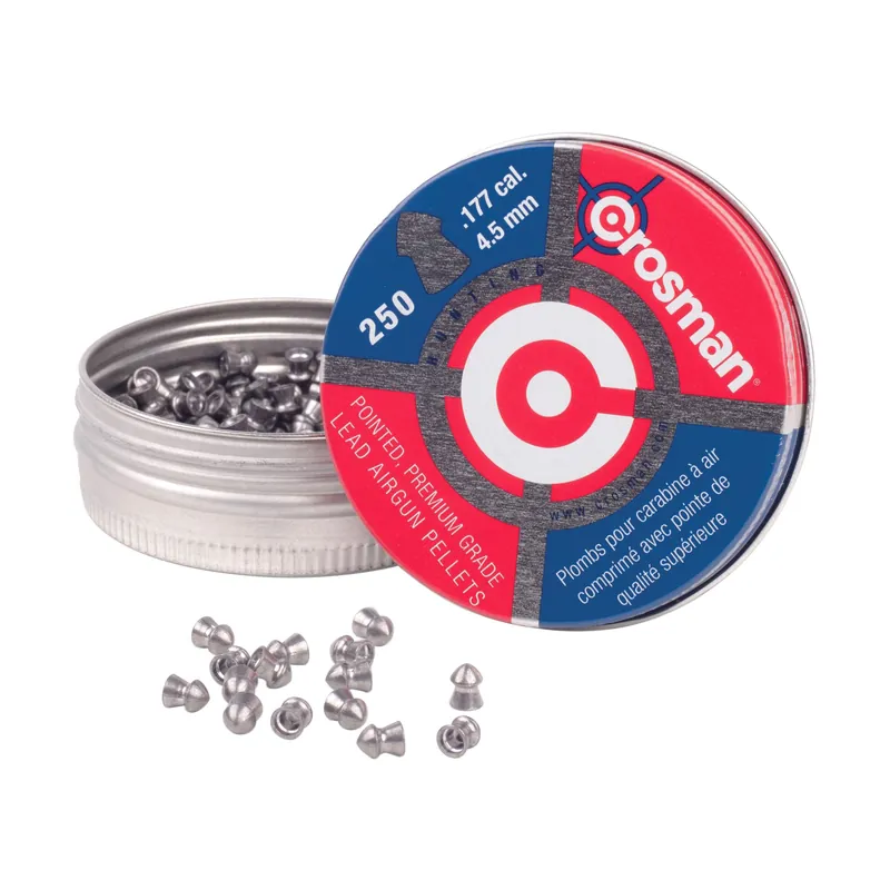 Crosman .177 Caliber Pointed Pellets - 250 Count