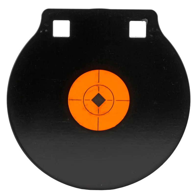 6" AR500 Steel Gong Target with Two Holes - 3/8" Thickness