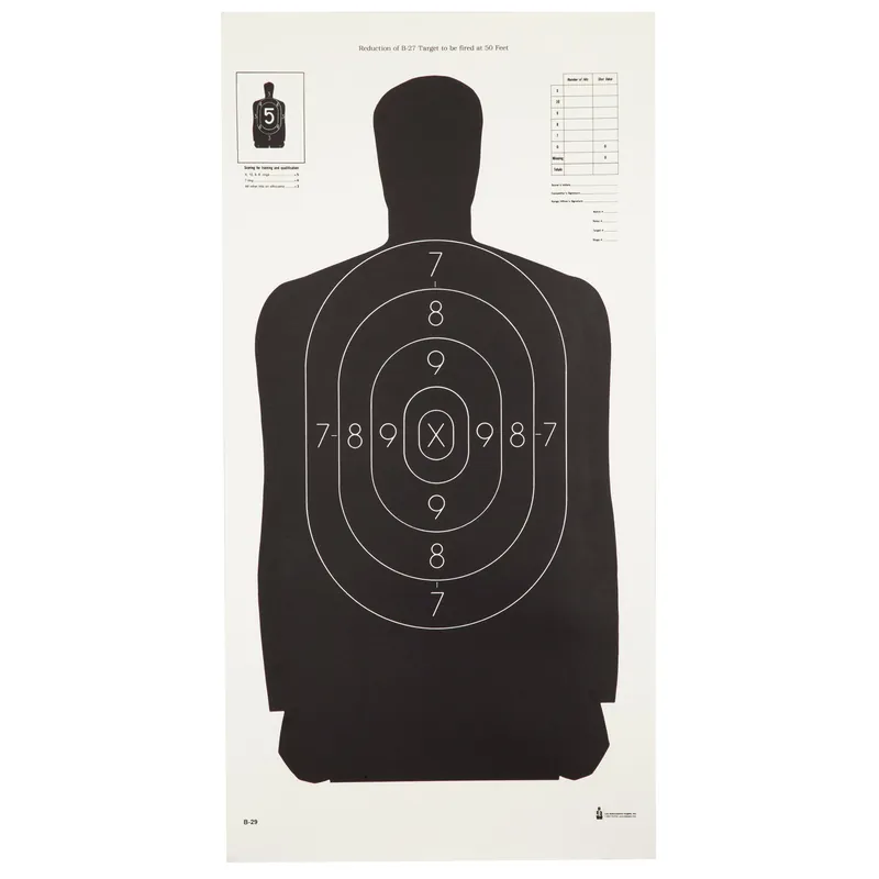 ACTION Target B29 Black 100-Pack