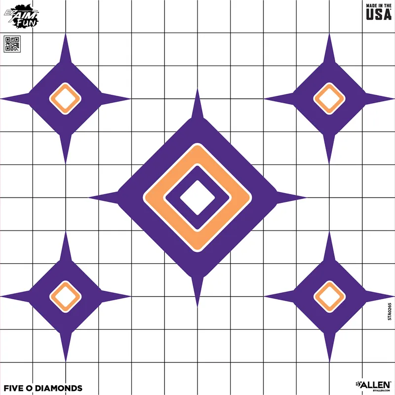 ALLEN EZ AIM 12"X12" DIALING IN TARGET PACK (9 COUNT)