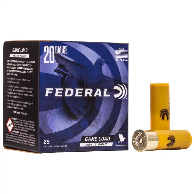 Federal Game-Shok 20 Gauge 2 3/4" #8 Shotgun Shells - 25 Rounds per Box, 250 Rounds per Case