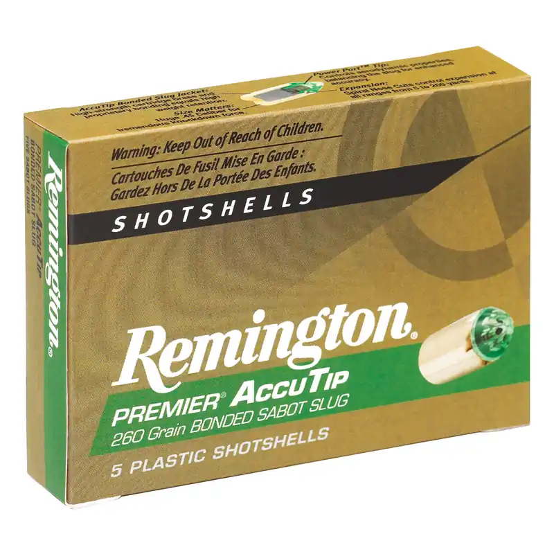 Remington AccuTip 20 Gauge 3" 260 Grain Sabot Slug - 5 Rounds/Box