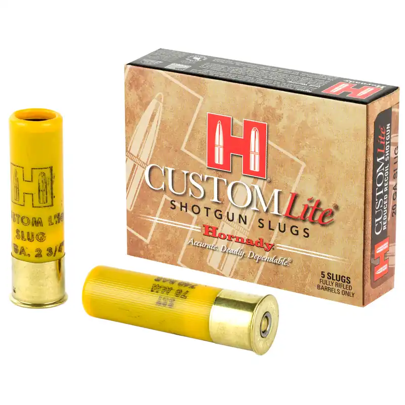 Hornady 20 Gauge Slug 250 FTX Lite 5-Round Box