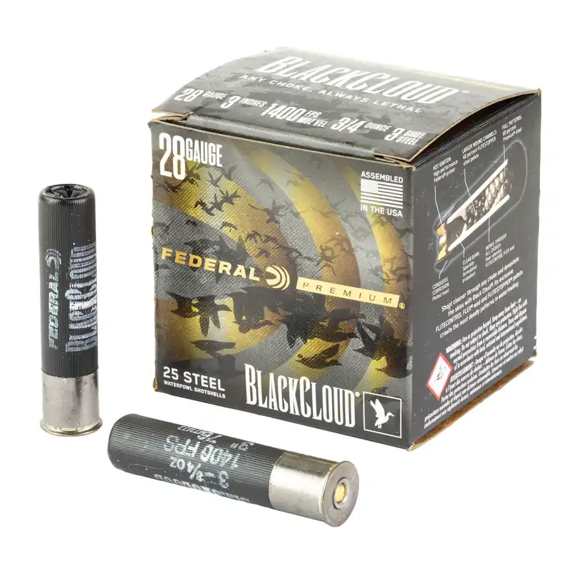 Federal Black Cloud 28 Gauge 3" #3 Shot 25 Rounds/250 Rounds Case