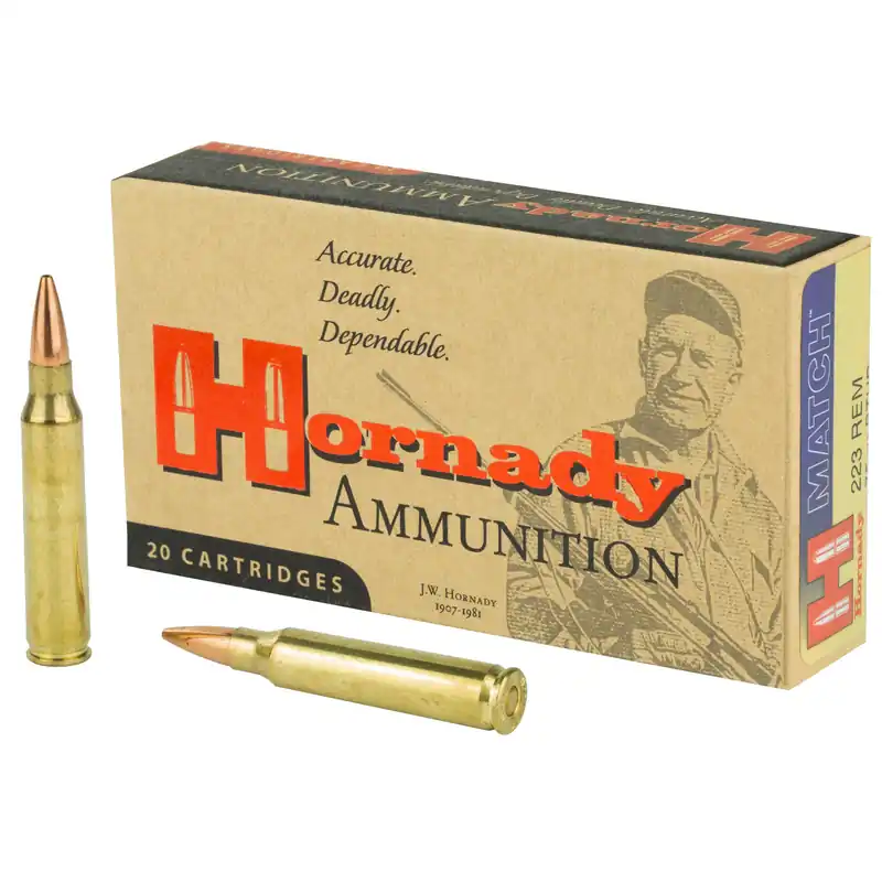 Hornady 223 Remington 75 Grain BTHP Match 20/200