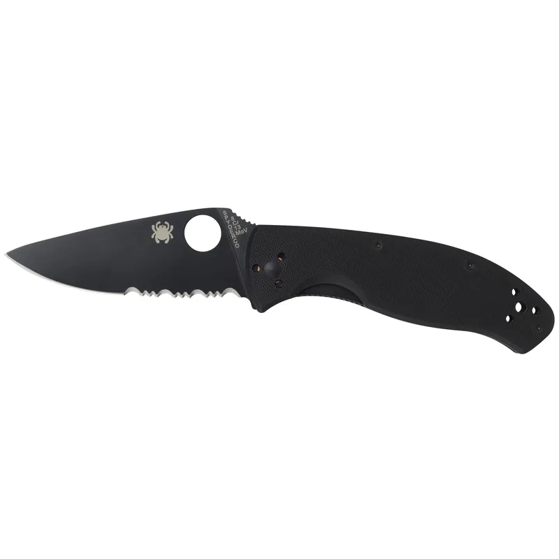 Spyderco Tenacious G-10 Combo Black Knife