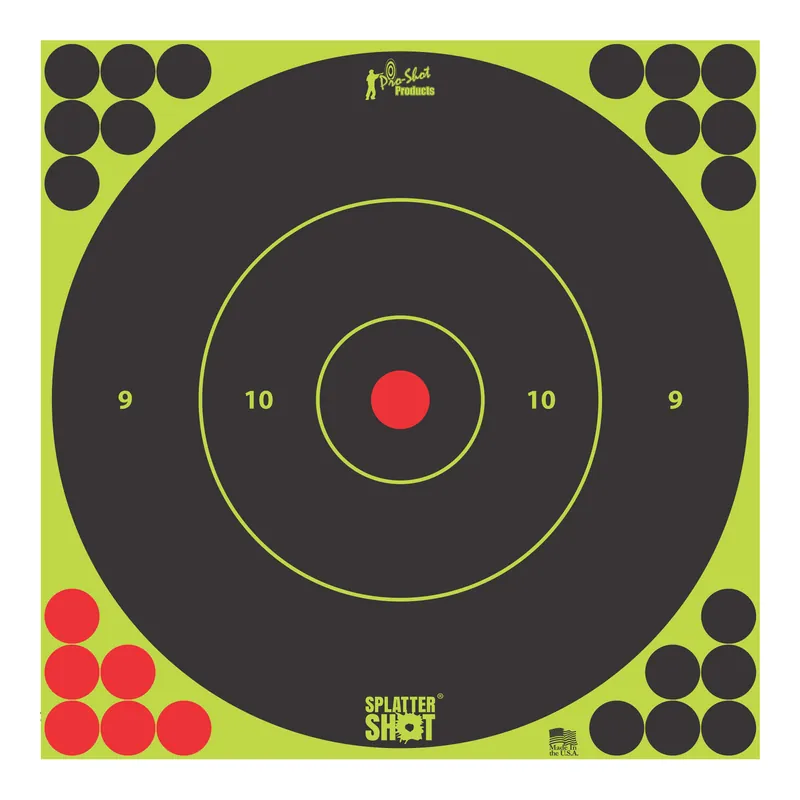 PRO-SHOT 12" Green Bullseye Targets - Pack of 5
