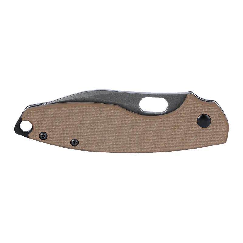 CRKT Pilar III Brown 2.97" Plain Edge Folding Knife