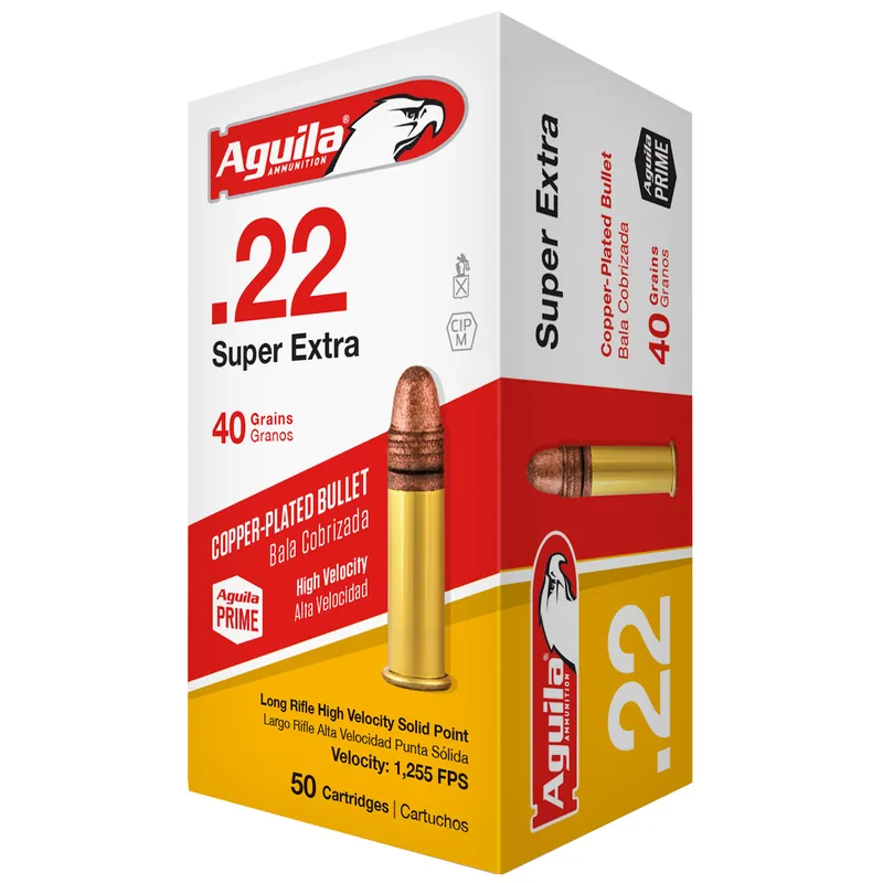 AGUILA .22LR High Velocity 40 Grain Soft Point Ammunition - 50 Rounds/2000 Rounds