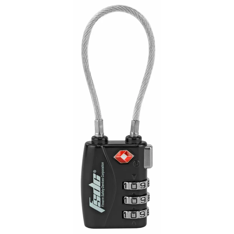 3-Dial TSA Combination Cable Lock by FSDC