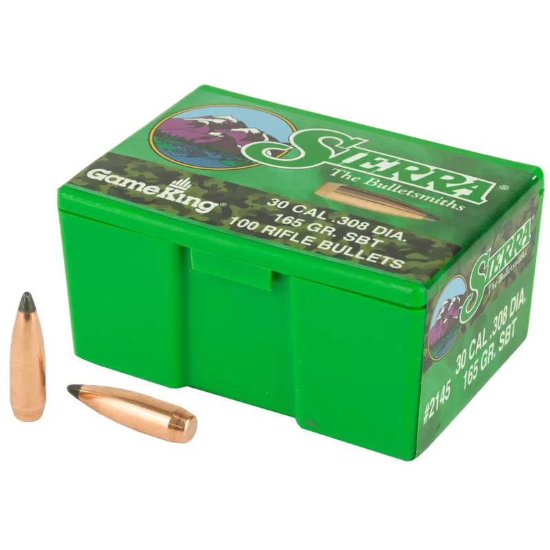 Sierra GameKing .308 165gr Bullets - 100 Count Box