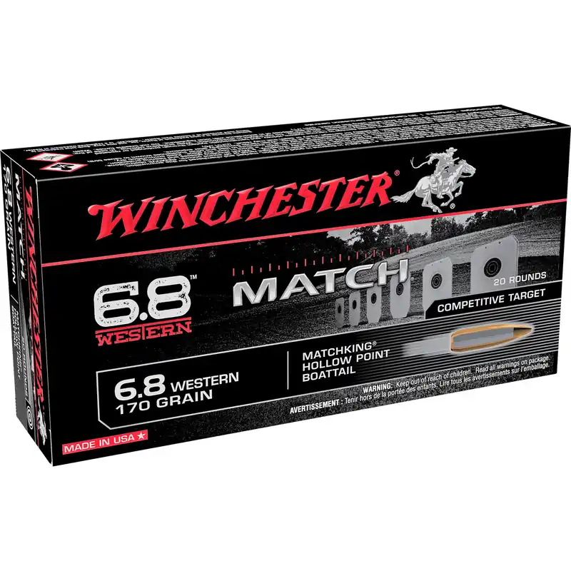 Winchester 6.8 Western Match HP 170 Grain 20 Rounds/200 Rounds