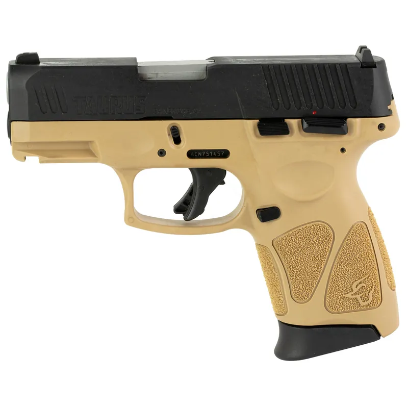 Taurus G3C 9mm Pistol, 3.2" Barrel, 12-Round Capacity, Tan Finish