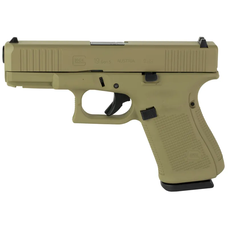 GLOCK 19 GEN5 9MM 15RD Coyote Tan Pistol