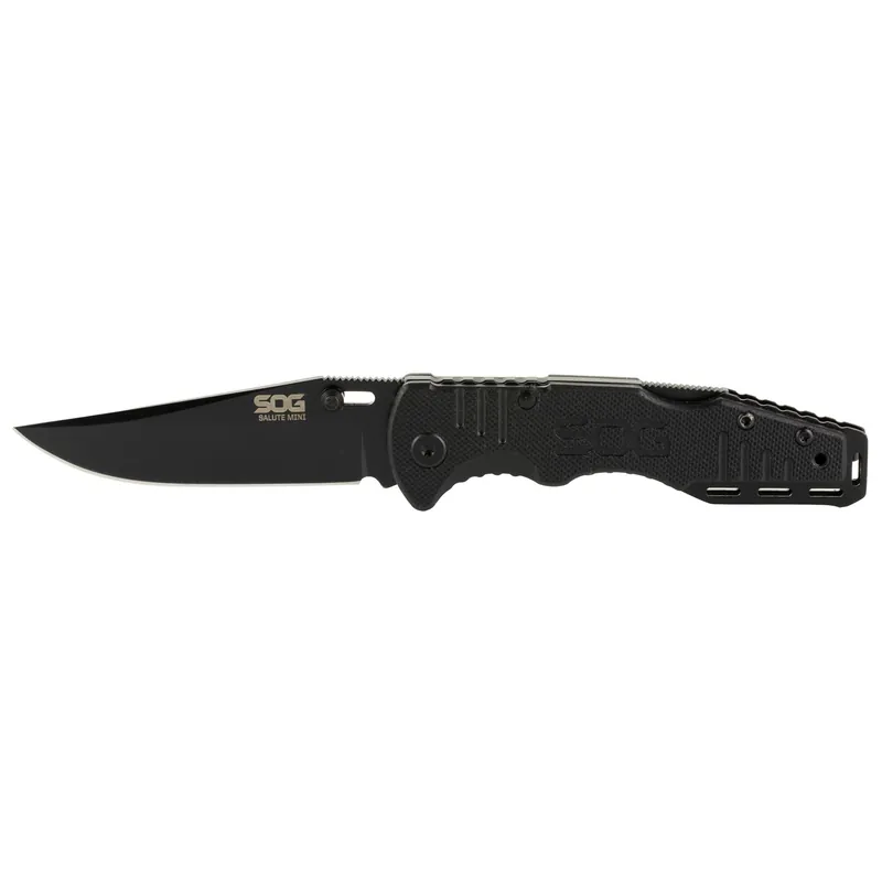 SOG Salute Mini 3.1" Folding Knife - Black Oxide Finish