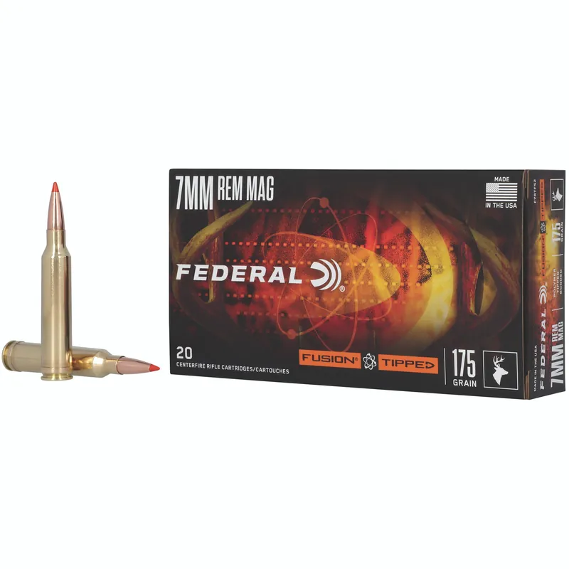 Fusion Tipped 7mm Remington 175gr Ammunition - 20 Rounds/200 Rounds