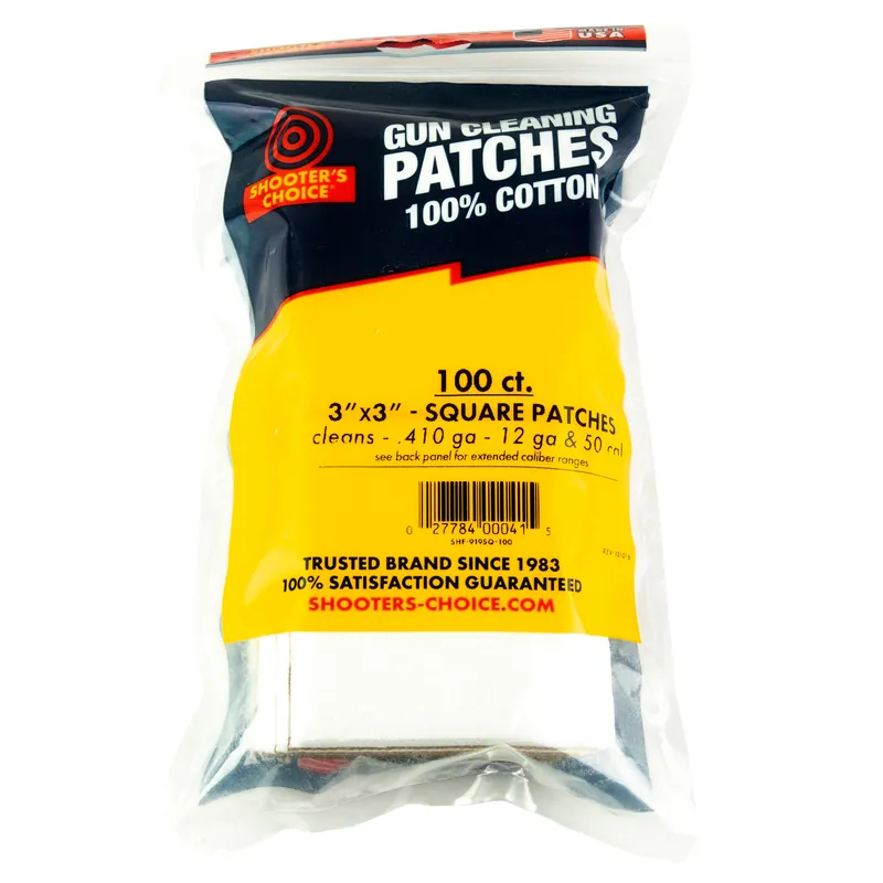 Shooters Choice 100-Pack 3-Inch Cleaning Patches