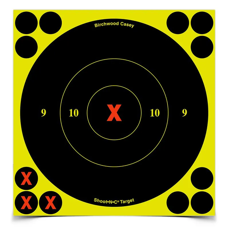 B/C Shoot-N-C Round Bullseye Target 60-Pack, 6-Inch