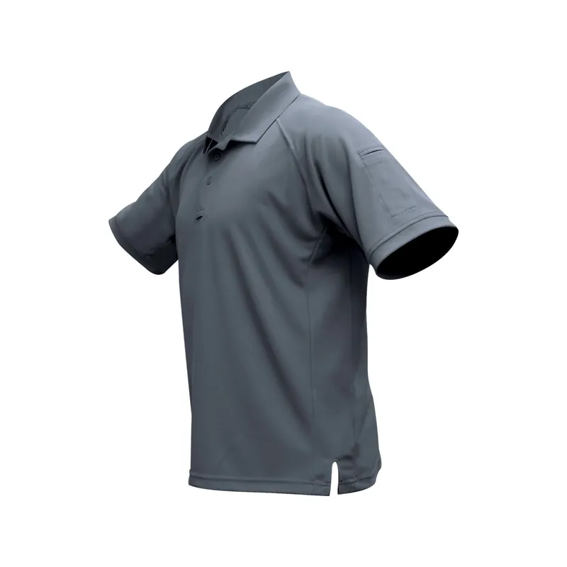 VERTX Coldblack Short Sleeve Polo Grey Medium