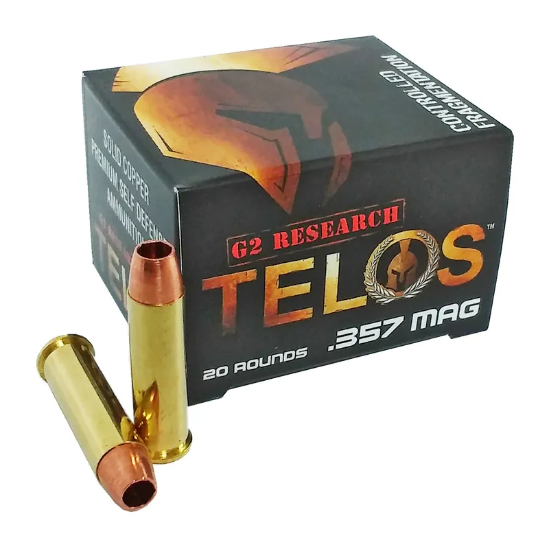 G2R TELOS .357 Magnum 105 Grain Ammunition - 20 Rounds/500 Rounds